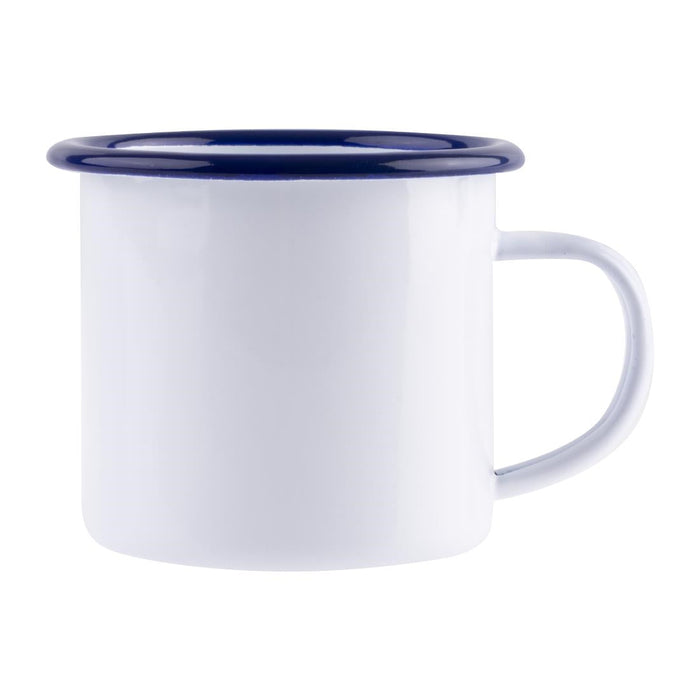 Olympia Enamel Mugs 350ml (6 Pack) Olympia