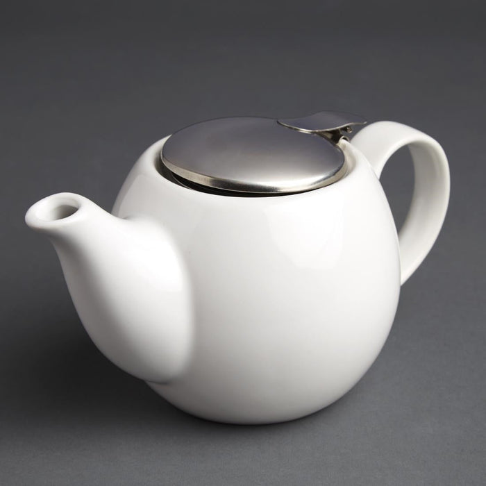 Olympia Cafe Teapot White 510ml 17.2fl oz Olympia