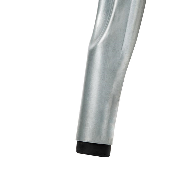 Bolero Bistro Side Chairs with Wooden Seat Pad Galvanised Steel (4 Pack) Bolero