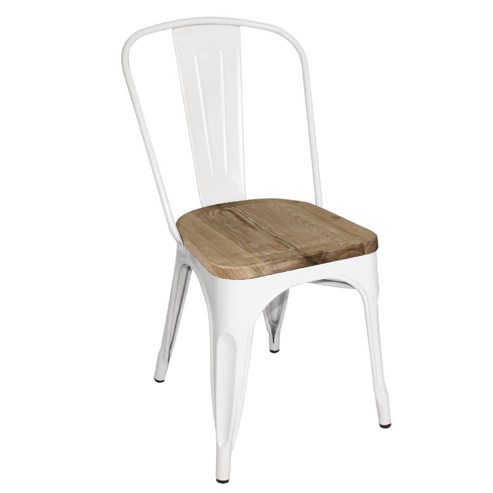 Galvanised Steel. Ash Seat. Stackable. Seat Height: 445mm. FSC 100%