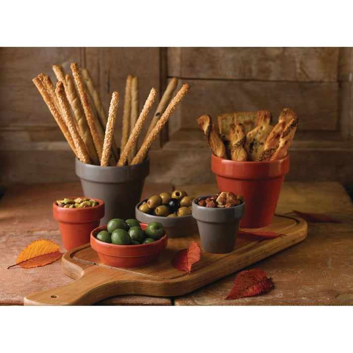 Churchill Bit On The Side Plant Pot Paprika 17oz (6 Pack) Churchill