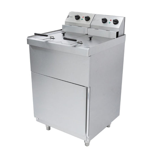 Parry Twin Tank Twin Basket Free Standing Electric Fryer NPDPF6 Parry