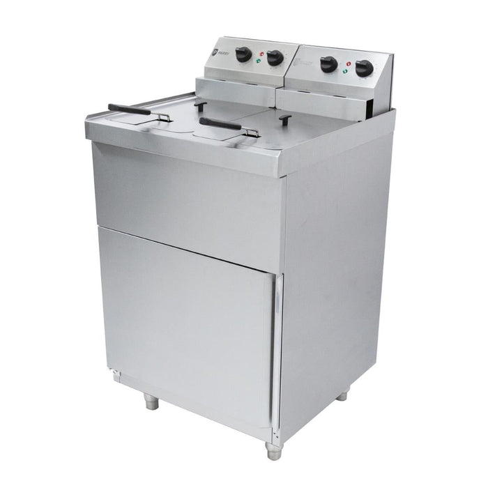 Parry Twin Tank Twin Basket Free Standing Electric Fryer NPDPF6 Parry