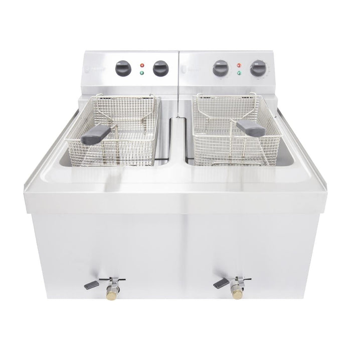 Parry Twin Tank Twin Basket Countertop Electric Fryer NPDF3 Parry
