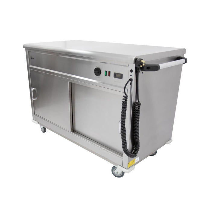 Parry Mobile Hot Cupboard with Flat Top MSF12 Parry