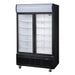 Polar G-Series Upright Hinged Door Display Cooler with Light Box 950Ltr Black Polar