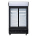 Polar G-Series Upright Sliding Door Display Cooler with Light Box 950Ltr Black Polar