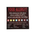 Food Allergen Window and Wall Stickers (8 Pack) Mileta