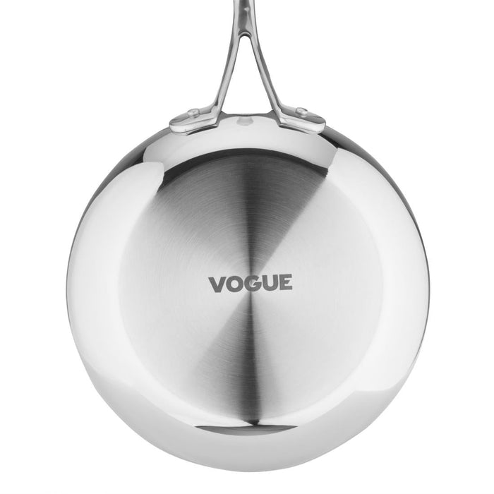 Vogue Tri-Shield Stainless Steel Frying Pan with Clad Coating 20cm Vogue