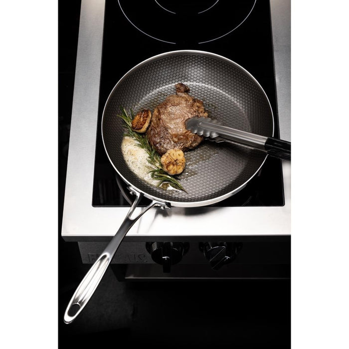Vogue Tri-Shield Stainless Steel Frying Pan with Clad Coating 28cm Vogue
