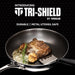 Vogue Tri-Shield Stainless Steel Frying Pan with Clad Coating 24cm Vogue