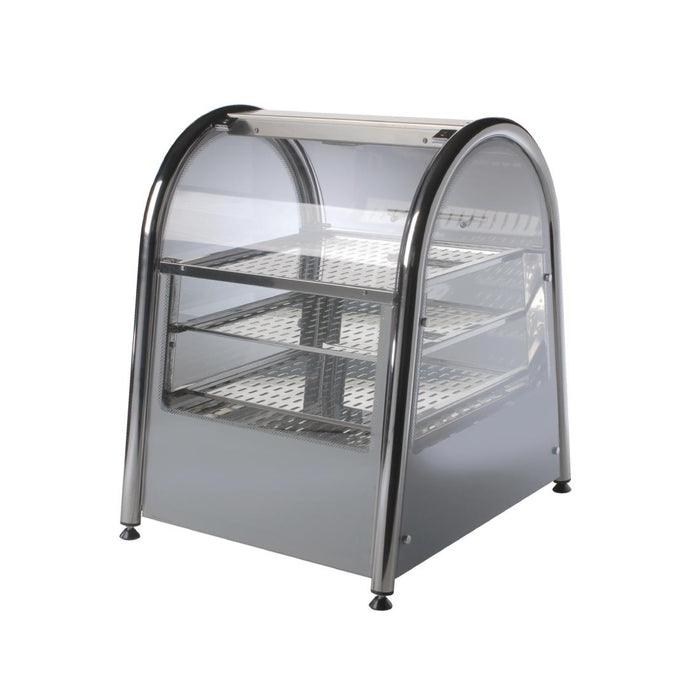 3 Tier. Capacity: 80 potatoes. Back and Self Service