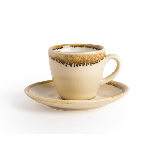 Olympia Kiln Espresso Saucer Sandstone 115mm (6 Pack) Olympia