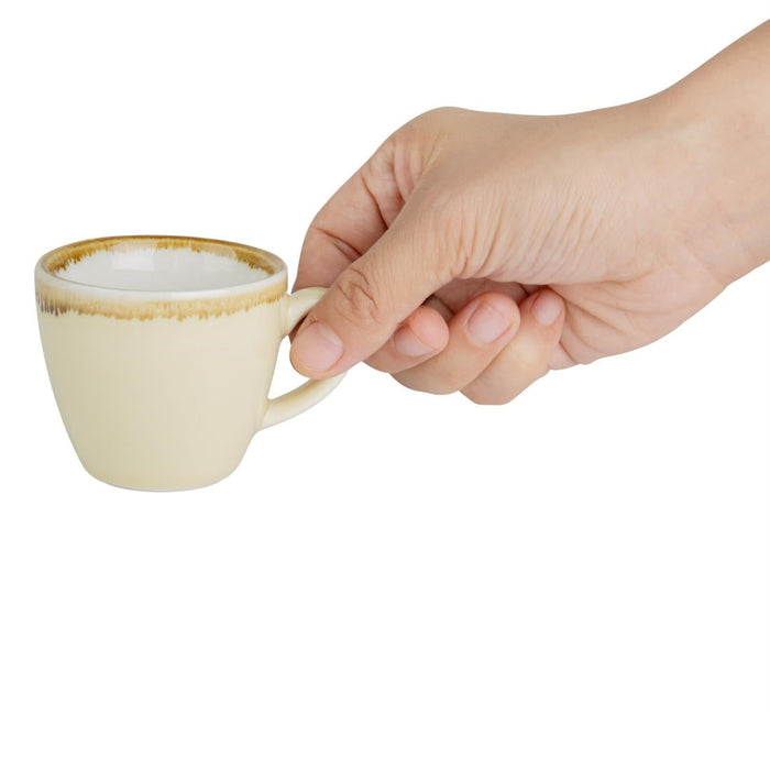 Olympia Kiln Espresso Cups Sandstone 85ml (6 Pack) Olympia