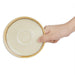 Olympia Kiln Cappuccino Saucers Sandstone 140mm (6 Pack) Olympia