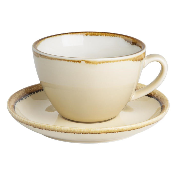 Olympia Kiln Cappuccino Cup Sandstone 340ml (6 Pack) Olympia