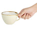 Olympia Kiln Cappuccino Cup Sandstone 340ml (6 Pack) Olympia