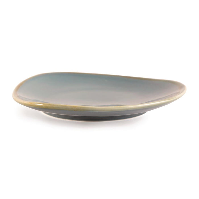Olympia Kiln Triangular Side Plate Ocean 230mm (6 Pack) Olympia