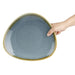 Olympia Kiln Triangular Plate Ocean 280mm (4 Pack) Olympia