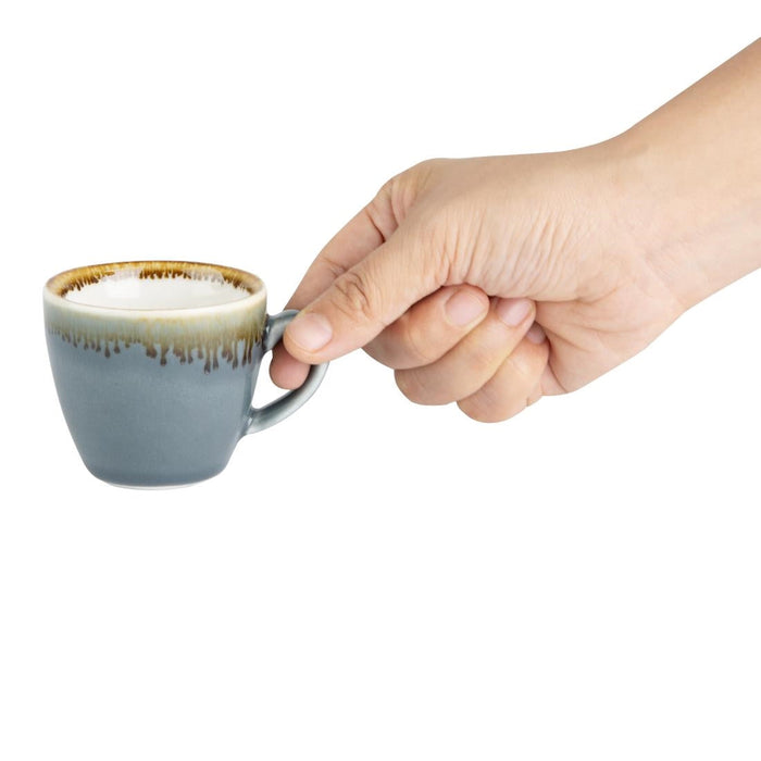 Olympia Kiln Espresso Cups Ocean 85ml (6 Pack) Olympia