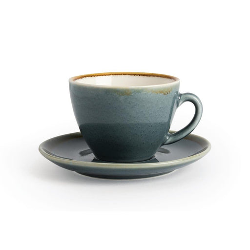 Olympia Kiln Cappuccino Saucers Ocean 140mm (6 Pack) Olympia