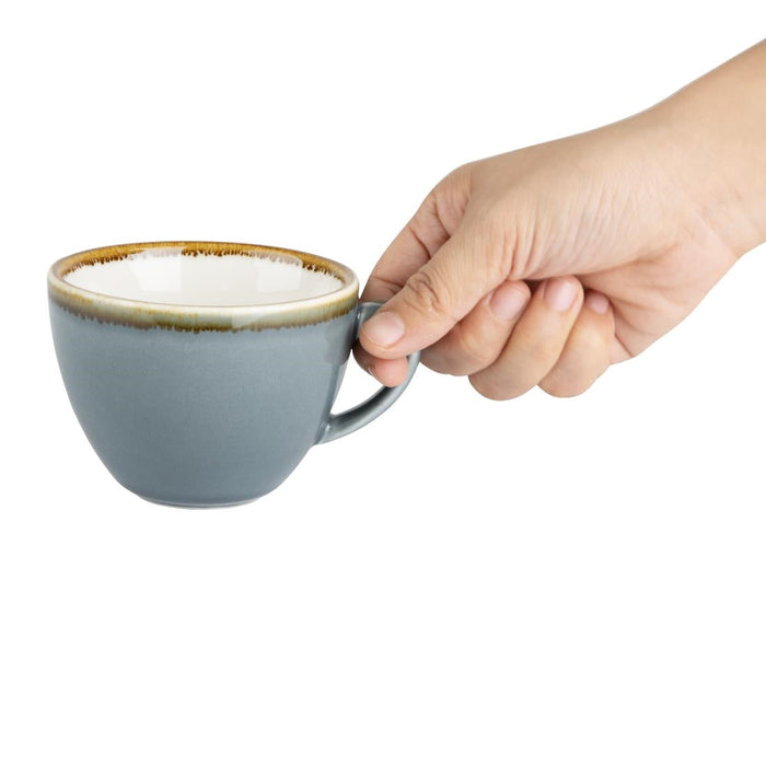 Olympia Kiln Cappuccino Cup Ocean 230ml (6 Pack) Olympia