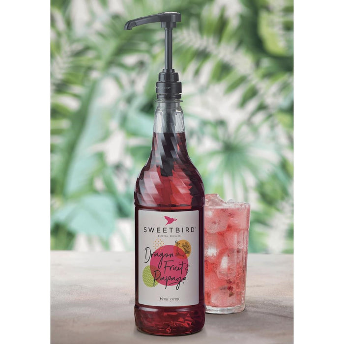 Sweetbird Dragonfruit and Papaya Syrup 1Ltr Sweetbird