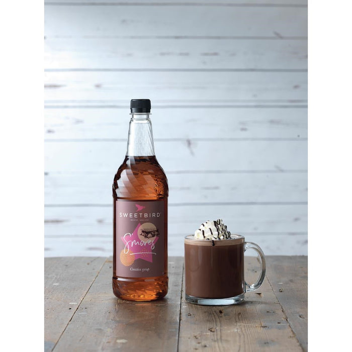 Sweetbird S'mores Syrup 1Ltr Bottle Sweetbird