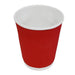 Fiesta Recyclable Coffee Cups Ripple Wall Red 225ml / 8oz (500 Pack) Fiesta Recyclable