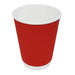 Fiesta Recyclable Coffee Cups Ripple Wall Red 340ml / 12oz (25 Pack) Fiesta Recyclable