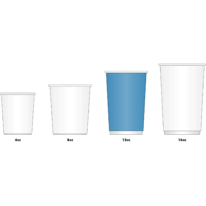 Fiesta Recyclable Coffee Cups Ripple Wall Charcoal 340ml / 12oz (25 Pack) Fiesta Recyclable