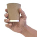 Fiesta Recyclable Coffee Cups Ripple Wall Kraft 225ml / 8oz (25 Pack) Fiesta Recyclable