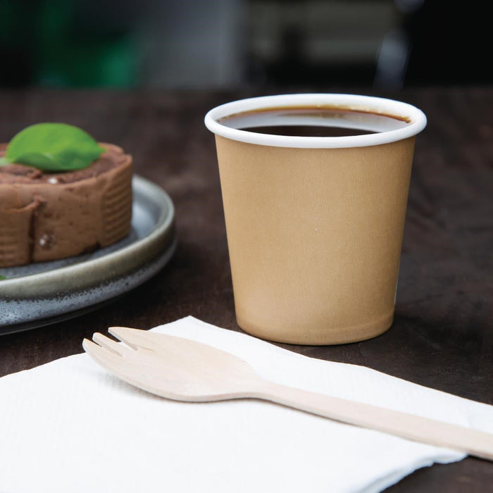 Fiesta Recyclable Espresso Cups Single Wall Kraft 114ml (1000 Pack) Fiesta Recyclable