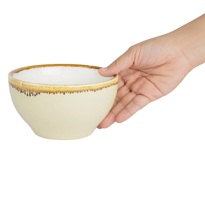 Olympia Kiln Round Bowl Sandstone 140mm (6 Pack) Olympia