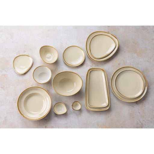 Olympia Kiln Round Coupe Plate Sandstone 230mm (6 Pack) Olympia