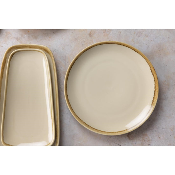 Olympia Kiln Round Plate Sandstone 280mm (4 Pack) Olympia