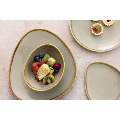 Olympia Kiln Triangular Plate Moss 230mm (6 Pack) Olympia