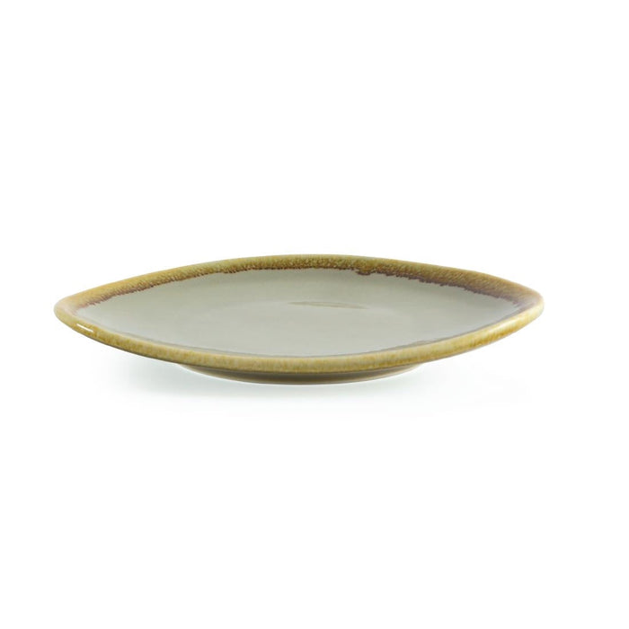 Olympia Kiln Triangular Side Plate Moss 165mm (6 Pack) Olympia