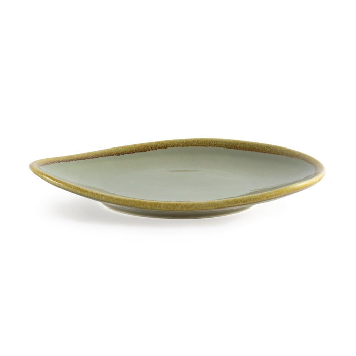 Olympia Kiln Triangular Plate Moss 230mm (6 Pack) Olympia