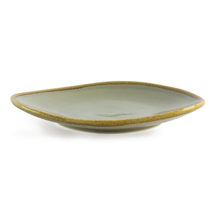 Olympia Kiln Triangular Plate Moss 280mm (4 Pack) Olympia