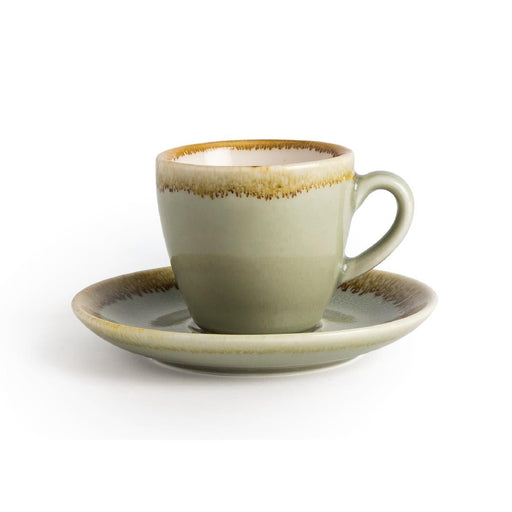 Olympia Kiln Espresso Saucers Moss 115mm (6 Pack) Olympia