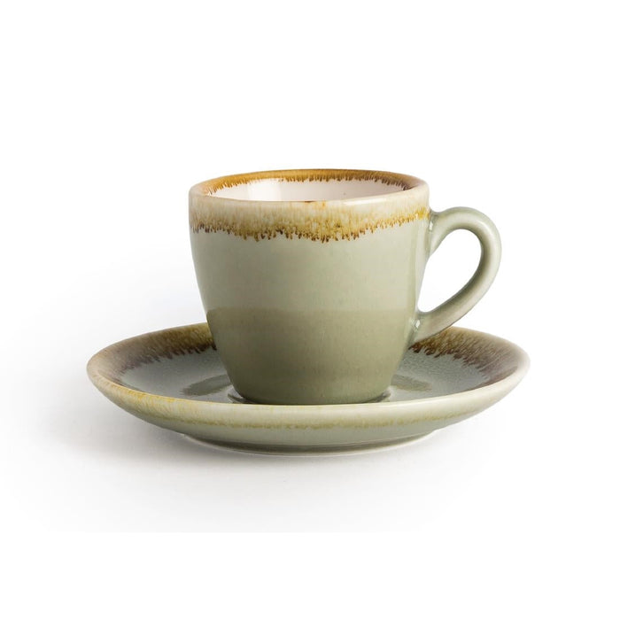 Olympia Kiln Espresso Saucers Moss 115mm (6 Pack) Olympia