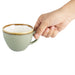 Olympia Kiln Cappuccino Cups Moss 230ml (6 Pack) Olympia