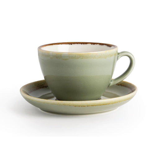 Olympia Kiln Cappuccino Cup Moss 340ml (6 Pack) Olympia