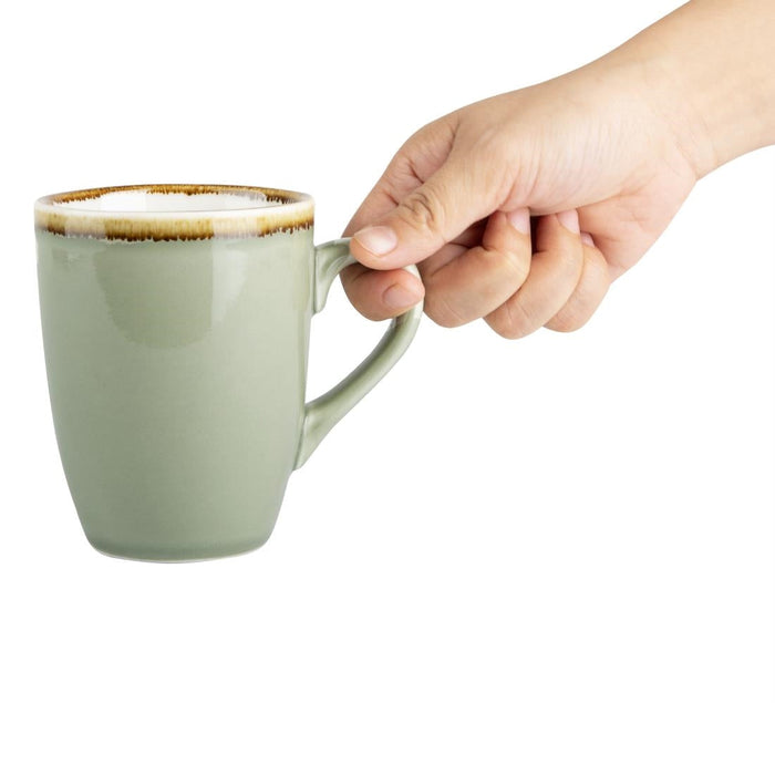 Olympia Kiln Mug Moss 340ml (6 Pack) Olympia