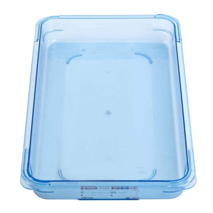 Araven ABS Food Storage Container Blue GN 1/1 65mm Araven