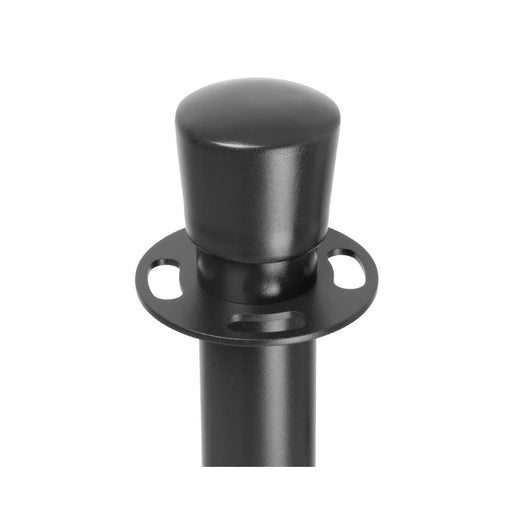 Bolero Flat Base Barrier Posts Black (2 Pack) Bolero