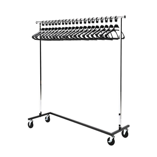 Garment Rail with 20 Hangers Commercial Hangers