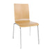 Chrome Steel Frame. Beech Veneer Seat. Seat Height: 460mm. Stackable
