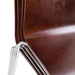 Bolero Square Back Side Chair Dark Chocolate Finish (4 Pack) Bolero